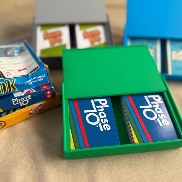 3D gedruckte stapelbare Spielkarte Aufbewahrungsbox - Modernes Spiel, Scrapbook, Handwerk, Nähen, Quilten, Büro, Garage Organizer Boxes