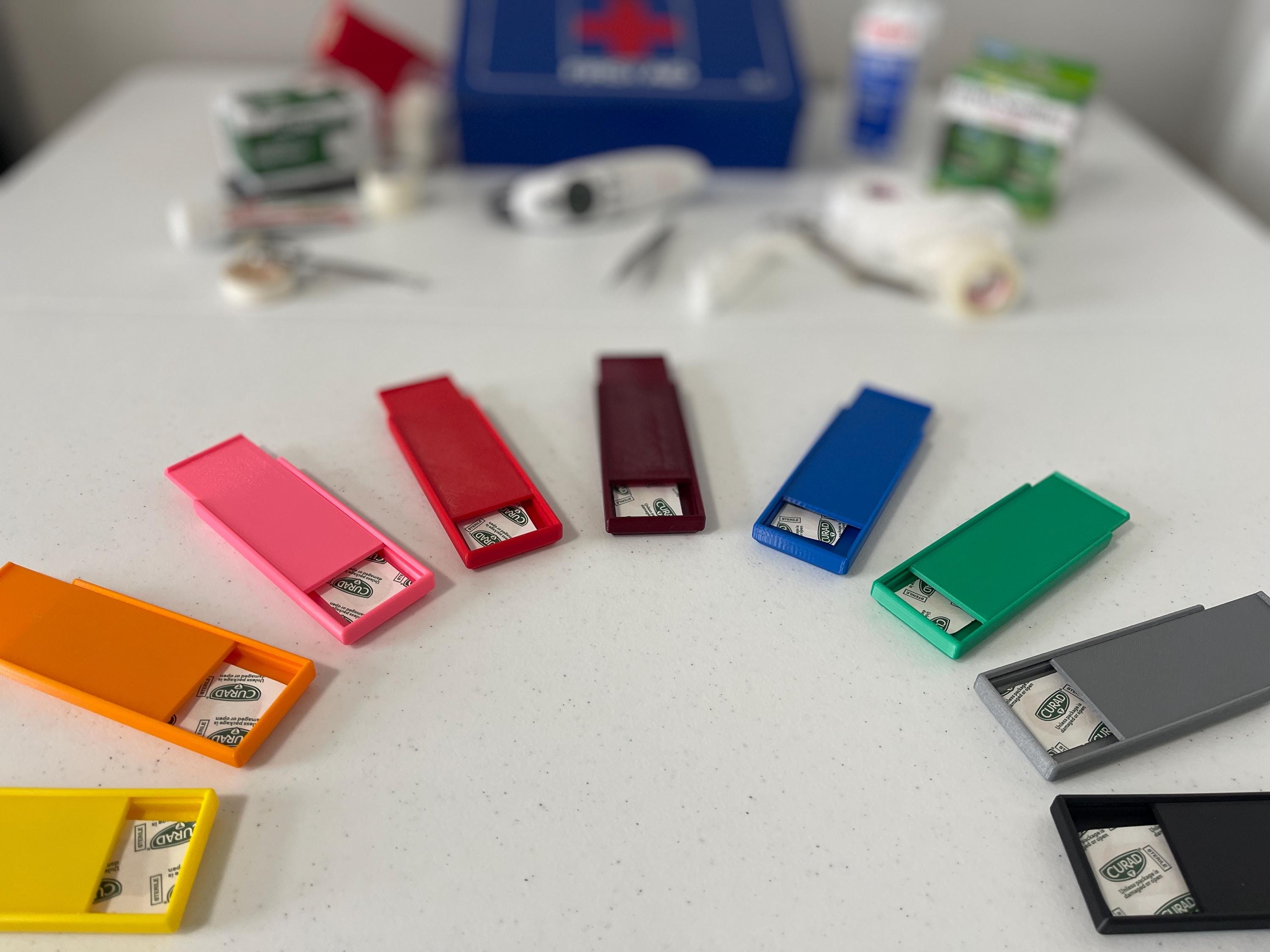3D Printed Bandage Box - Compact and Convenient for Travel, Purse, Diaper Bags, Emergency/First Aid Kits, and Everyday Use