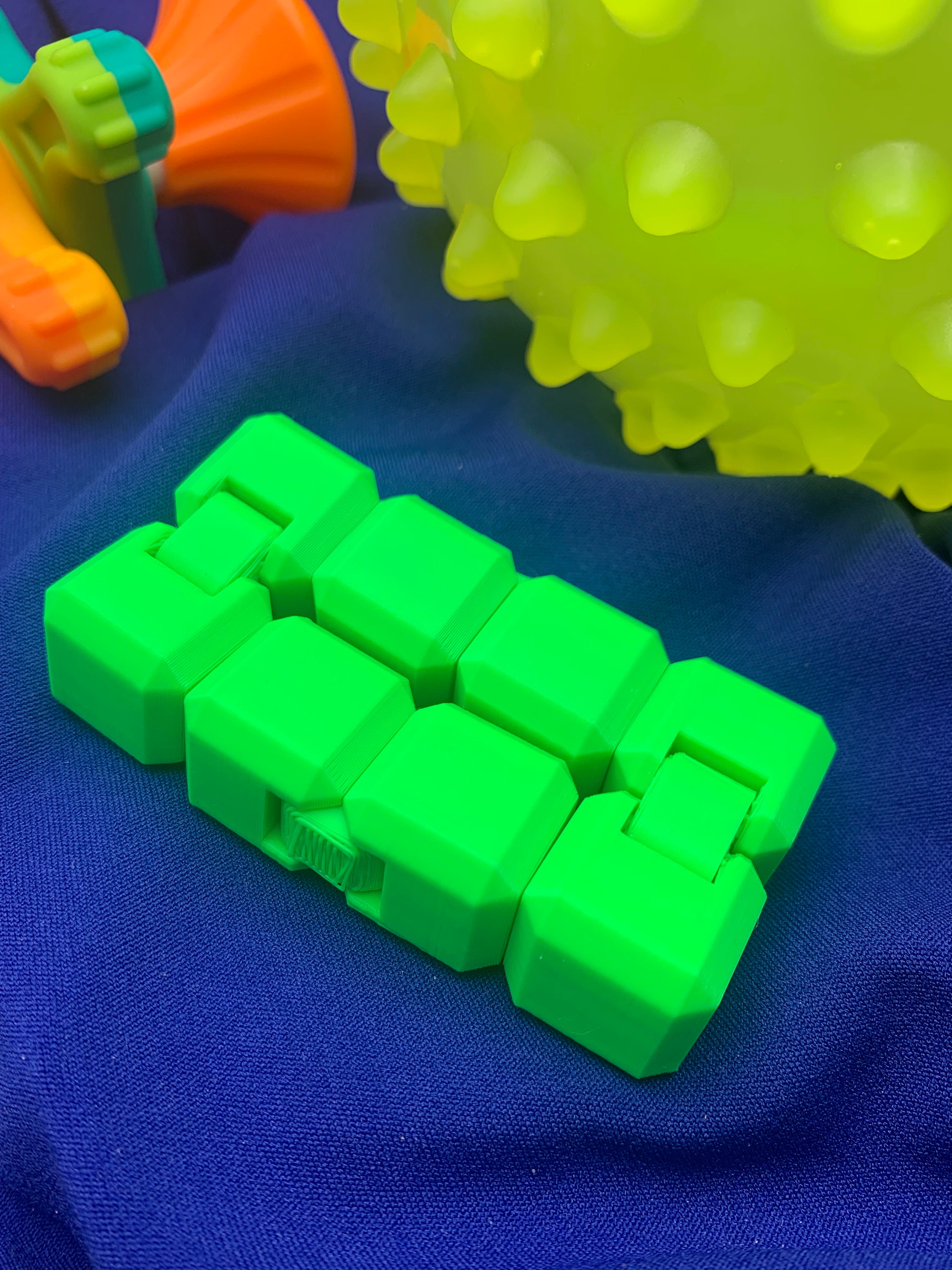 Infinity cube fidget toy 3d printed square fidget puzzle toy stress relief great for adhd