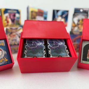 3D Printed Trading Card Storage Boxes – Designed for Sleeved TCG Decks!