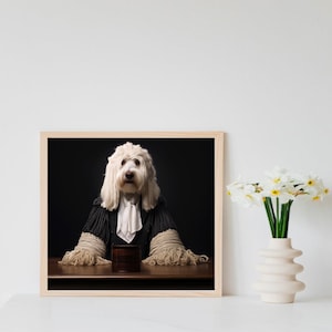 Judge Komondor- Printable Wall Art For Canvas And Framing, Digital Download
