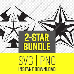 SVG Star for Commercial or Personal Use, Instant Download, SVG Star, Vector Star, PNG Star, Star for Cricut, Clip Art, Star Logo | Bundle 8