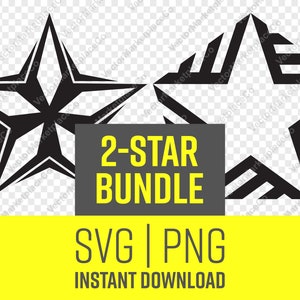 SVG Stars for Commercial or Personal Use, Instant Download, SVG Star, Vector Star, PNG Star, Star for Cricut, Clip Art, Star Logo | Bundle 1
