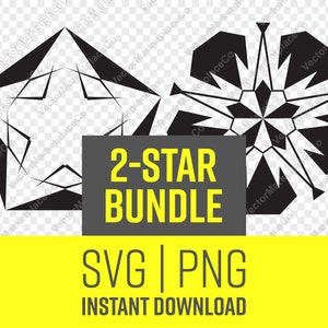 SVG Star for Commercial or Personal Use, Instant Download, SVG Star, Vector Star, PNG Star, Star for Cricut, Clip Art, Star Logo | Bundle 6