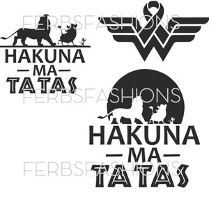 Hakuna Matata - Cancer du sein - Survivante - Fichier SVG