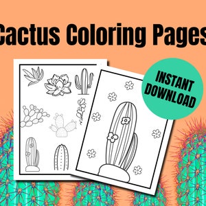 Cactus Coloring Pages