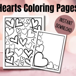 Hearts Coloring Pages