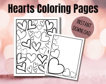 Hearts Coloring Pages