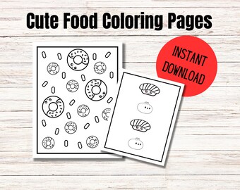 Cute Food Coloring Pages