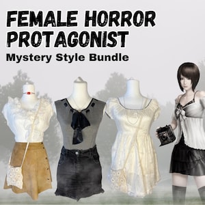 Female Horror Protagonist Mystery Style Bundle