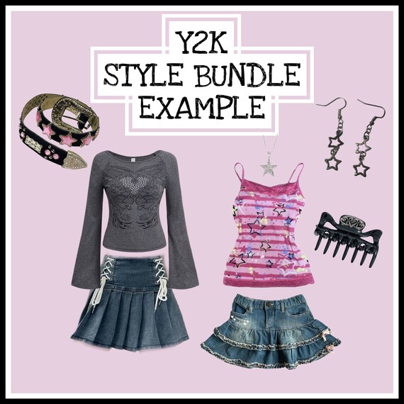 Y2k Aesthetic Mystery Box Clothing Style Bundle -  Finland