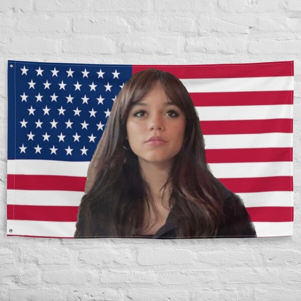 Jenna Ortega Flag/Tapestry~Wall decor~Fan art