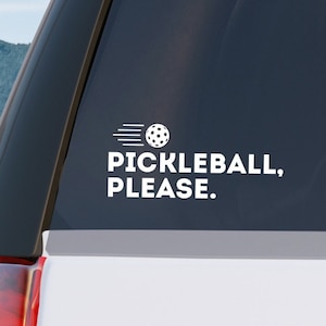 Pickleball, Please. Sticker