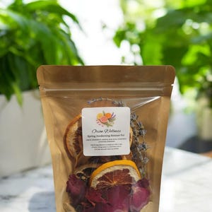 Kit para olla de cocción lenta natural / Frutas secas, hierbas, productos botánicos (Despertar de primavera)