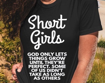Funny Sayings Shirt for Short Girls, Teen Girl Tee, Gift for Teenager, Short Girl Troubles, Girl Humorous Shirts, Sarcastic tShirt, T-Shirt