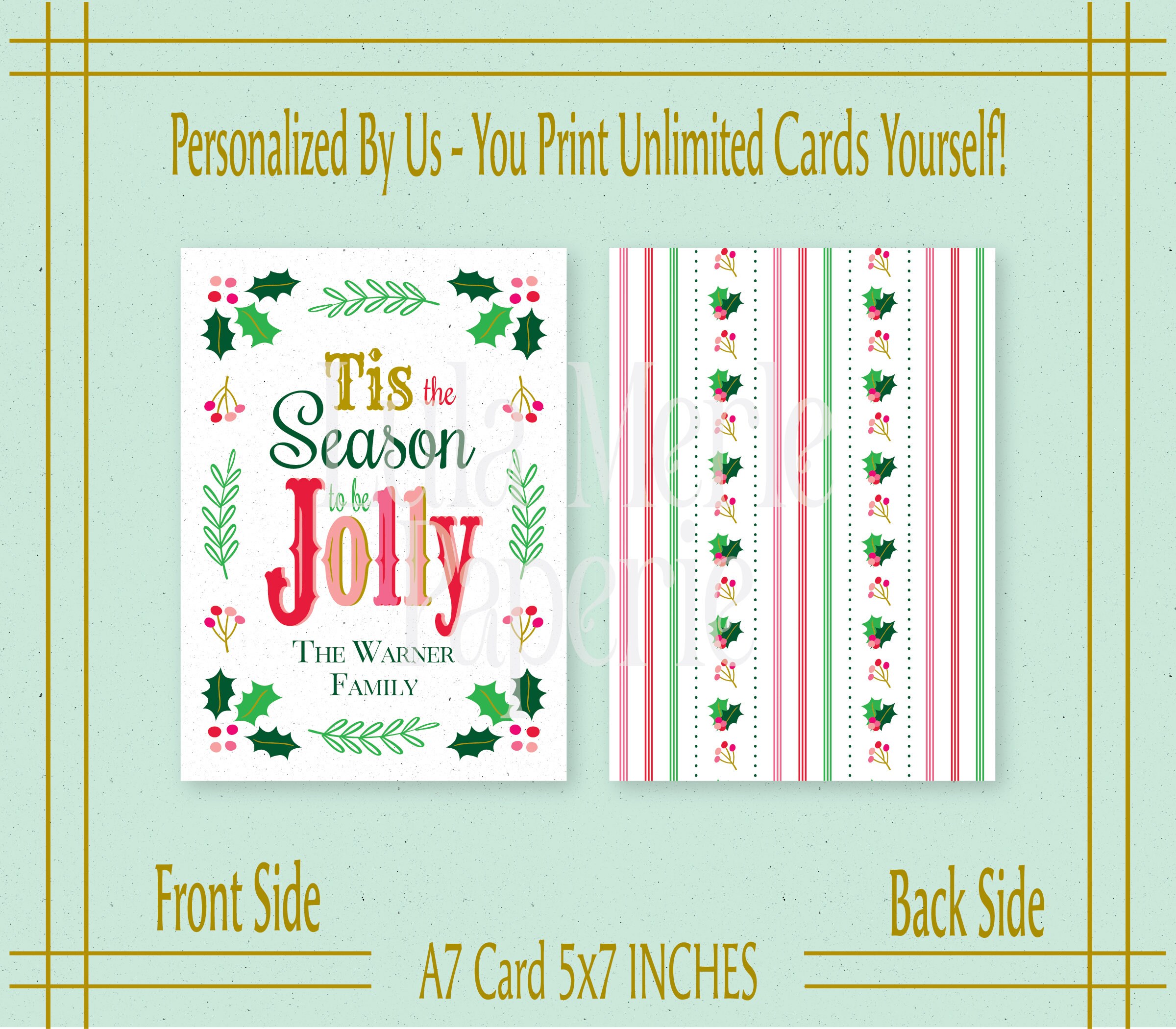 Personalized Printable Christmas - Il Fullxfull.5498355849 66z1