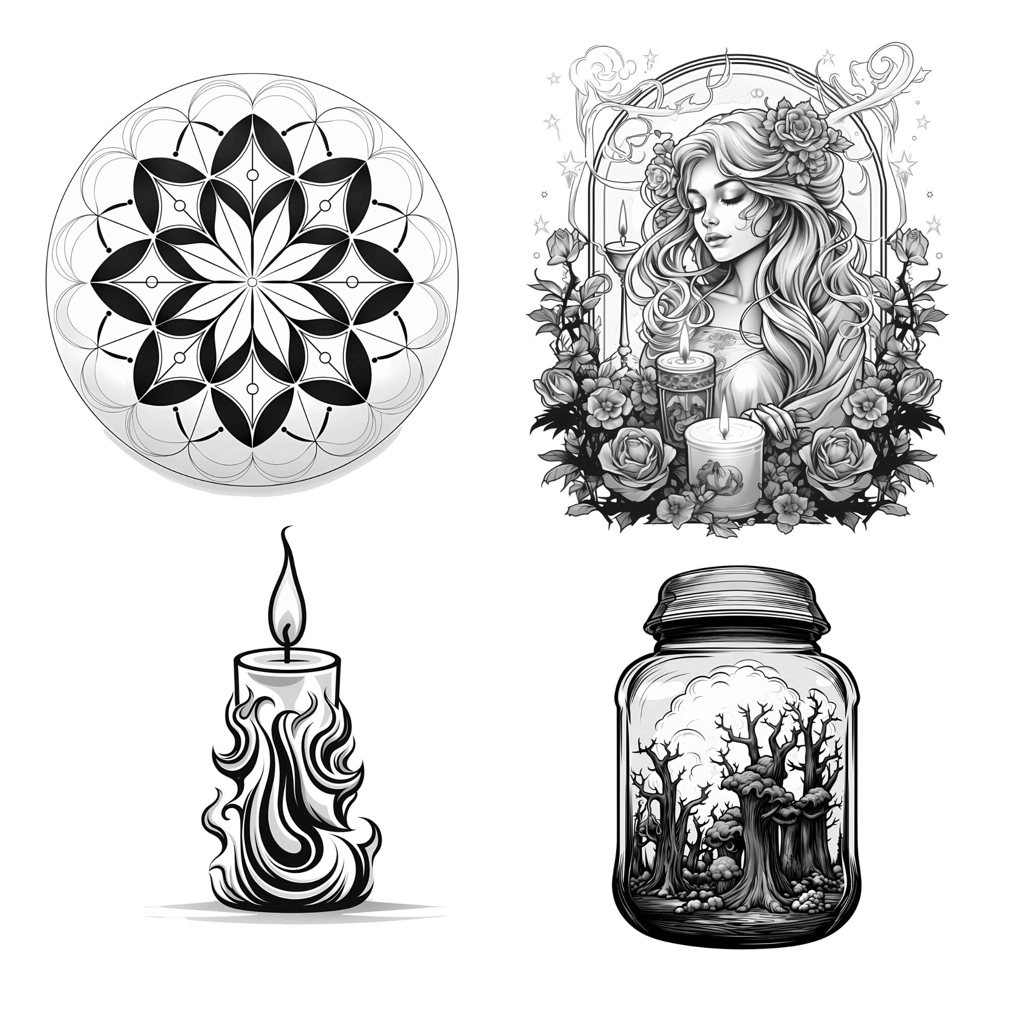 Procreate Witches Theme Stamps | 100+ Spooky Elements Procreate Brushes ...