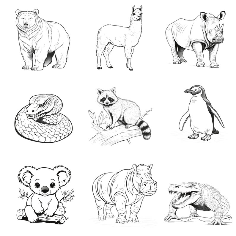 Procreate Animals Stamps | 100+ Wild Animal Procreate Brushes | Animals ...