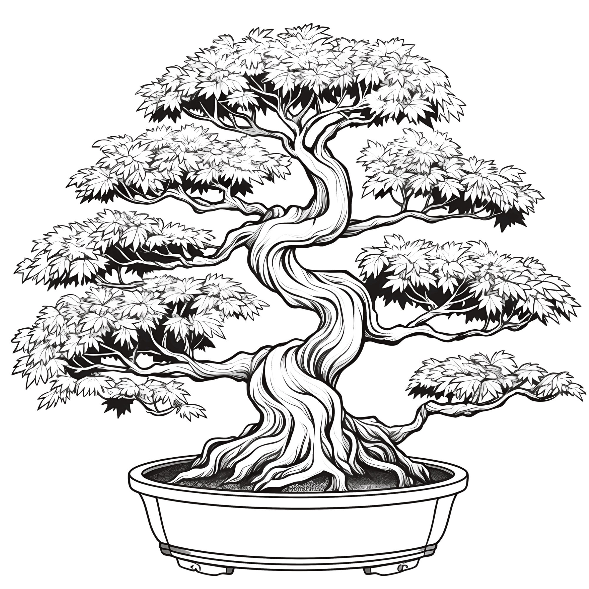 Procreate Bonsai Trees Stamps 100 Trees Procreate Brushes Botanical ...