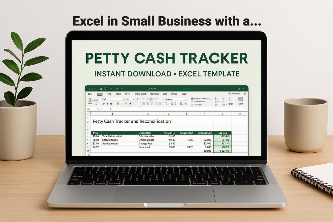 Petty Cash Tracker and Reconciliation Excel Template - Etsy