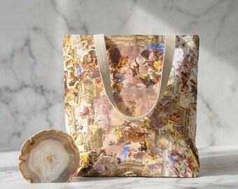 Church of St. Ignatius of Loyola at Campus Martius | Chiesa di Sant'Ignazio di Loyola in Campo Marzio | Tote Bag (AOP) for Catholics
