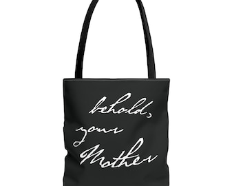 Behold Your Mother Tote Bag | Immaculate Conception | Blessed Virgin Mary | John 19:27 | Tote bags for Catholics