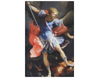 St. Michael the Archangel (Guido Reni) | Kitchen Towel | Microfiber Tea Towel for Catholics