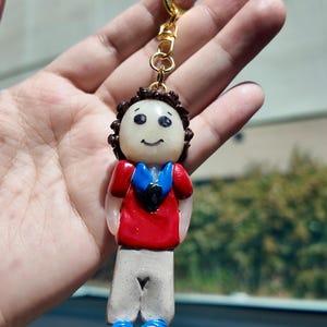 Blessed Carlo Acutis polymer clay keychain | MCJ Rosaries