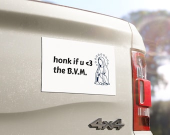 Honk if you love the Blessed Virgin Mary | Car Magnets for Catholics