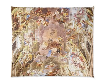 Church of St. Ignatius of Loyola at Campus Martius | 104" x 88" | Chiesa di Sant'Ignazio di Loyola in Campo Marzio | Comforter for Catholics
