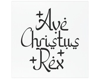 Ave Christus Rex Car Magnet | Viva Cristo Rey | 5" x 5" Car Magnets for Catholics