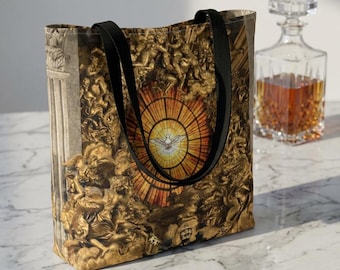 Dove of the Holy Spirit | St. Peter's Basilica | Tote Bag (AOP) for Catholics
