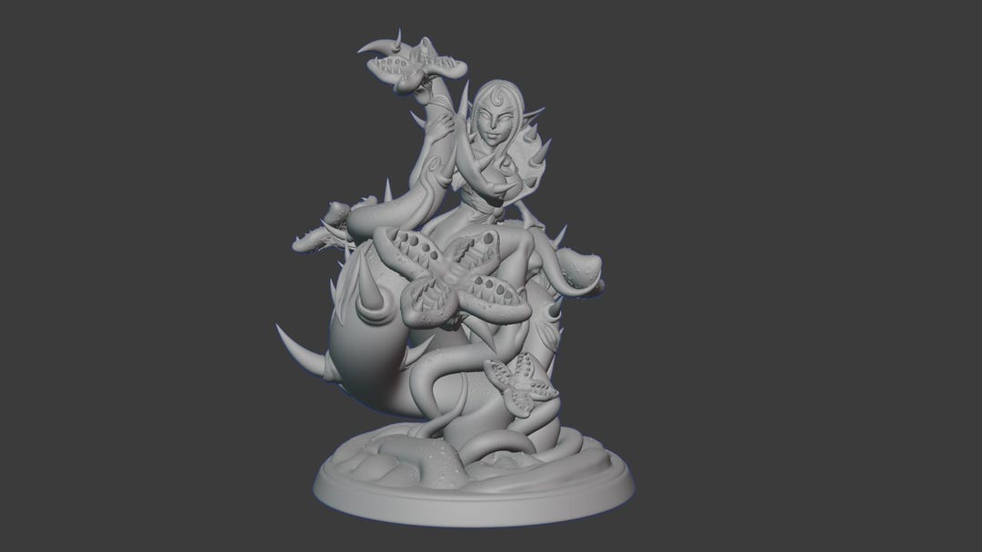 Dnd Miniature 32mm Alluring Alrune by Twingoddess Miniatures - Etsy