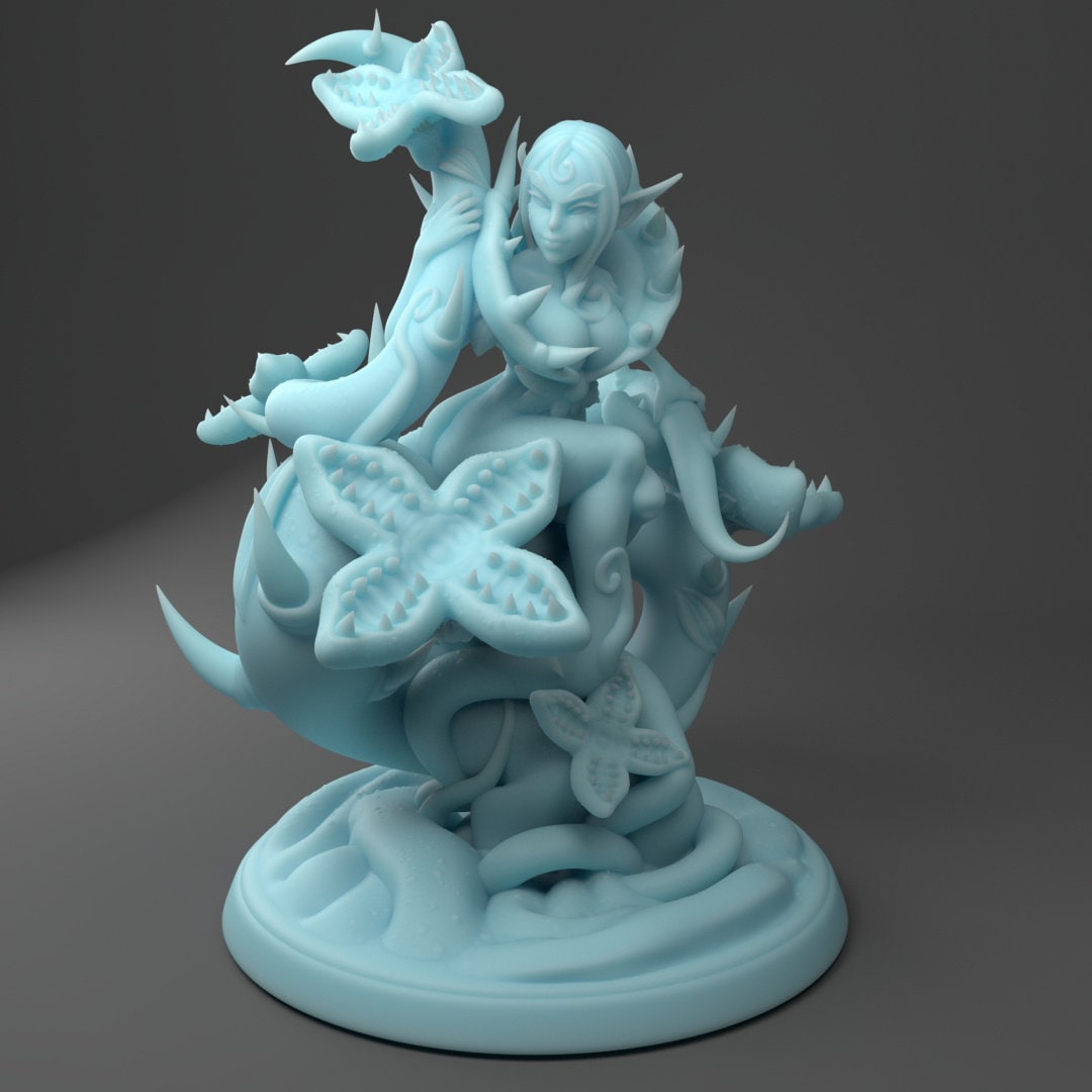 Dnd Miniature 32mm Alluring Alrune by Twingoddess Miniatures - Etsy