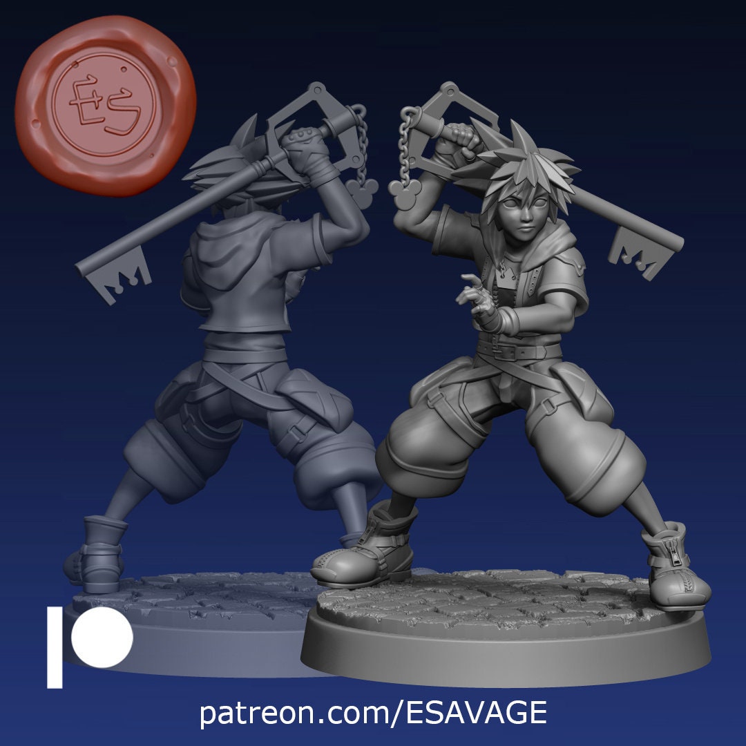 Figurine Articulée Kingdom Hearts - Édition Fan Art, Neuf - Idée Cadeau Geek/nerd