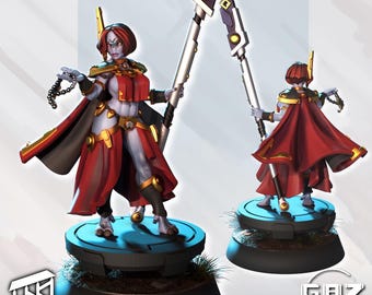 Dnd Miniature 32/55mm Aun Elysia Greater Good Commander by Gaz Minis