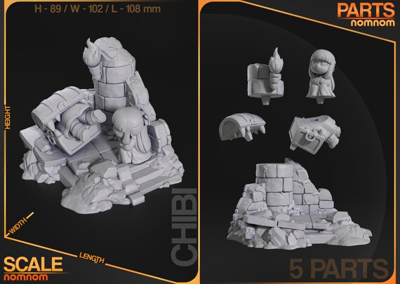 Garage Kit Chibi Mimic Frieren by Nomnom Figures - Etsy