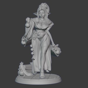 DnD Miniature 32mm Silfie the Love Potion Maker by Twin Goddess Miniatures
