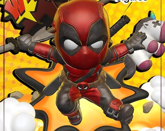 Kit de garaje Chibi Deadpool de NomNom Figures