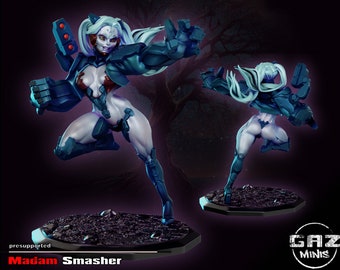 DnD Miniature 32 mm Madam Smasher di Gaz Minis