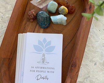 Diabetes Affirmation Cards, Empowering Wellness (Set of 32)