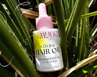 Hair oil treatment intense baobab, Hair growth oil, 100 % natural Infused oil, Strength Hair Oil