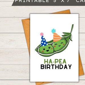 Carte d’anniversaire imprimable | Carte vierge – Anniversaire Ha-pea !