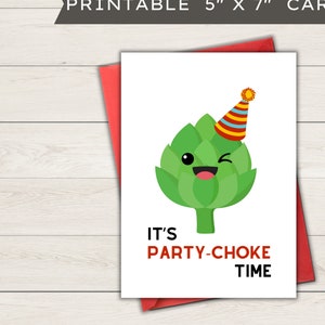 Carte d’anniversaire imprimable | Carte vierge - Party-starter