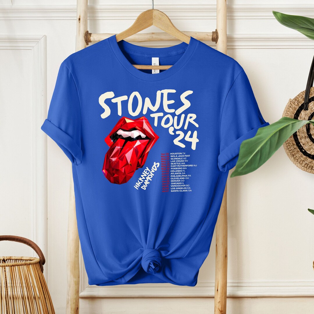 The Rolling Stones Hackney Diamonds Tour 2024 Schedule List Tshirt