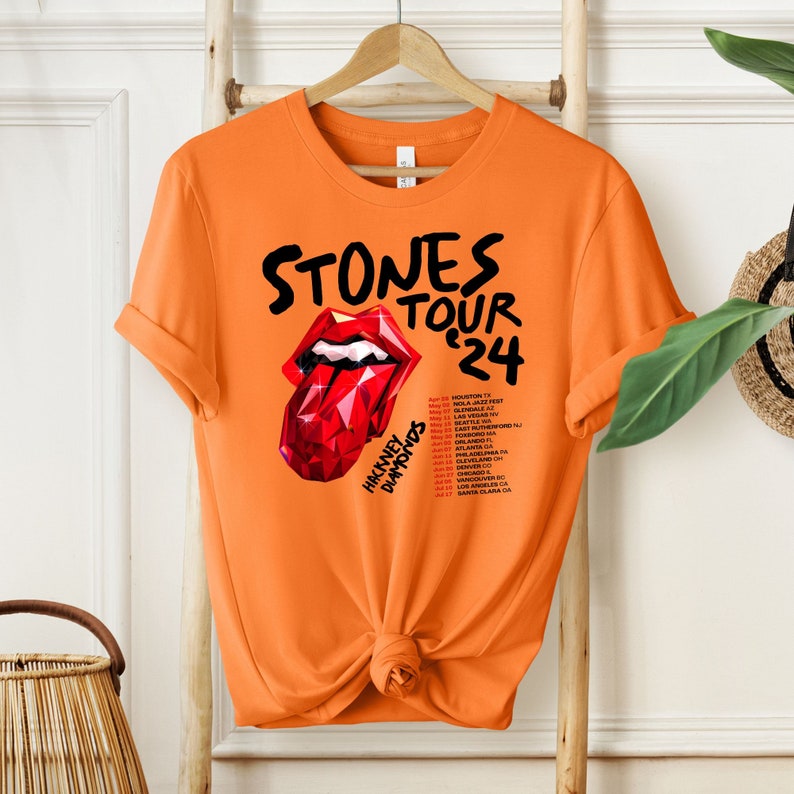 The Rolling Stones Hackney Diamonds Tour 2025 Schedule List Tshirt