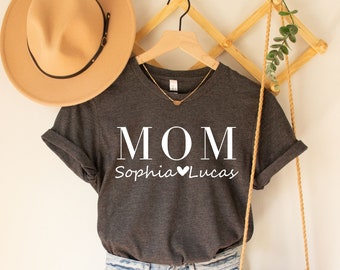 Custom Mom Shirt, Mothers Day Shirt, Custom Mom Shirt With Kids Names, Gift for Mom, Mothers Day Gift, Personalized Mom Shirt, Mom Shirt