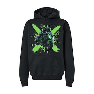 Kawasaki Ninja ZX-RR Inspired Hoodie - Motorcycle Sweatshirt Kawasaki Ninja ZX-RR Inspired Hoodie - Motorcycle Sweatshirt