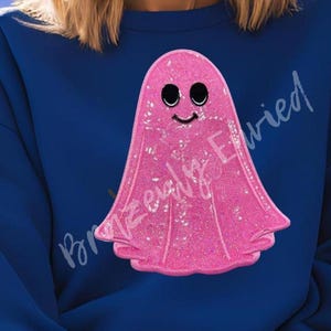 Halloween Patch Ghost Boo Sequins Patch