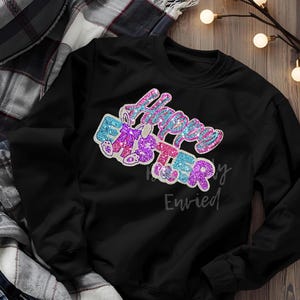 Easter Patch  Sequins Iron On Applique